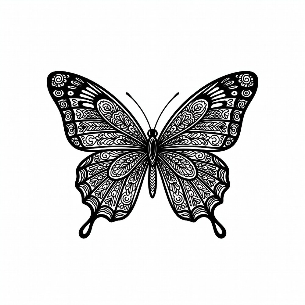 Ornamental AI tattoo design generated from a text prompt