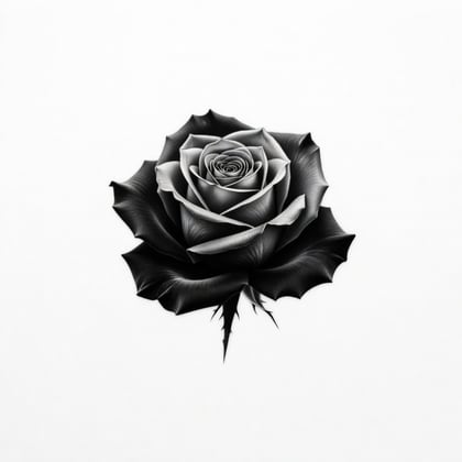 Black & Grey tattoo style example design