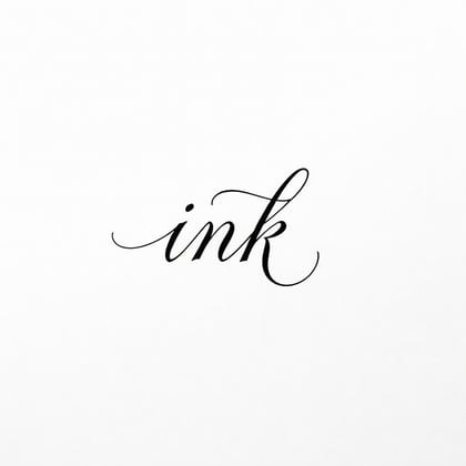 Lettering tattoo style example design